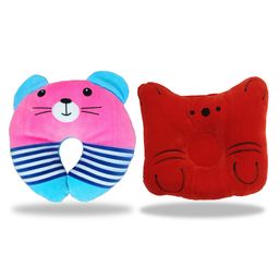 Chinmay Kids Polyester Fibre Toons & Characters Baby Pillow Pack of 2  (Pink & Red)-image-78