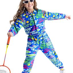 Ollington St. 100% Cotton Knit Full Sleeves Jacket & Joggers Co-Ord Set With Text Print - Multicolor-picture-19