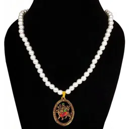 Utkarsh Gold-Plated Oval Pendants with Chains image 3