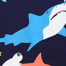 LULU & SKY Boys Printed Pure Cotton Raw Edge T-shirt image 4