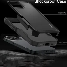 Karwan iPhone 16 Pro Max Rugged Dual Layer Back Case image 2