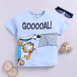 Happy Faces Kids Boys Garfield Printed Pure Cotton T-Shirt-picture-23