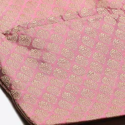 SOJANYA Men Peach-Coloured Chikankari Pure Cotton Kurta with Churidar & Nehru Jacket image 5