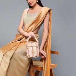 SASSORA IVORY Pink Leather Embellished Handbag-picture-13