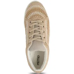Metro Women's Beige Sneakers image 4
