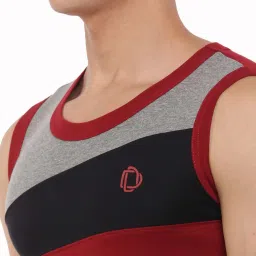 Dollar Bigboss Assorted Cotton Regular Fit Vest - Pack Of 5 image 4