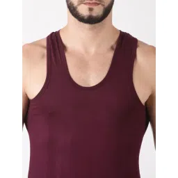 Dollar Lehar Assorted Cotton Regular Fit Vest - Pack Of 4 image 3