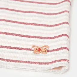 Blue Giraffe Kids White Striped T-Shirt image 4