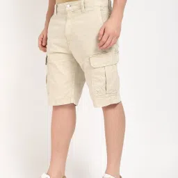 TOMMY HILFIGER Beige Regular Fit Solid Shorts image 4