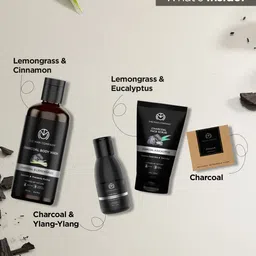 THE MAN COMPANY Set of 8 Ultimate Charcoal Grooming Kit image 3