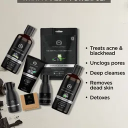 THE MAN COMPANY Set of 8 Ultimate Charcoal Grooming Kit image 4