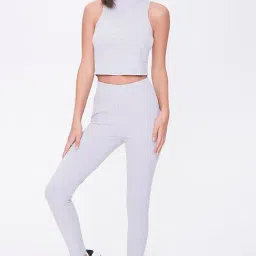 Forever 21 Heather Grey Top With Tights Set-picture-10