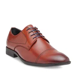 Teakwood Leathers Men's Brown Derby Shoes-picture-35