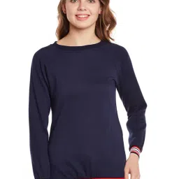 Belle Fille Navy Full Sleeves Sweatshirt-image-49