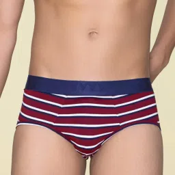 XYXX Multicolored Slim Fit Striped Briefs - Pack Of 3 image 4