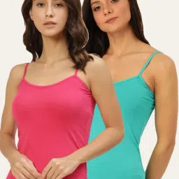 Lady Lyka Multicolor Camisole (Pack of 2)-image-51