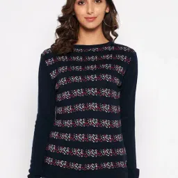 Crozo By Cantabil Navy Sweaters-picture-18