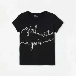 Fame Forever by Lifestyle Kids Black Cotton Printed T-Shirt-picture-30