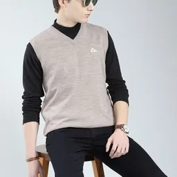 Monte Carlo Men V-Neck Sleeveless Sweater Vest image 2