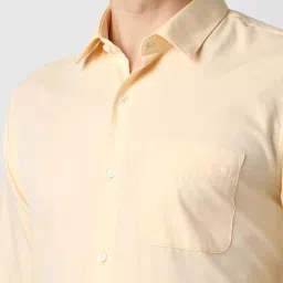 Peter England Yellow Slim Fit Shirt image 4
