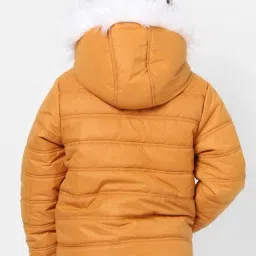 KIDS ONLY Mustard Quilted Full Sleeves Jacket image 2