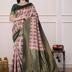 clotheva Woven Design Zari Art Silk Banarasi Saree-picture-24