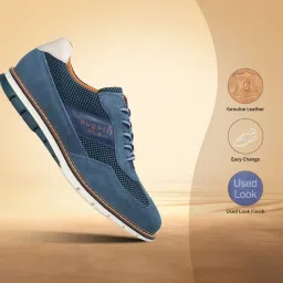 Bugatti Men's Simone Comfort Blue Casual Sneakers image 4