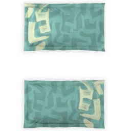 DDECOR Live beautiful Green Cotton Contemporary 145 TC Double Flat Bedsheet with 2 Pillow Covers image 4