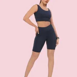 Enamor Blue Sports Shorts-image-32