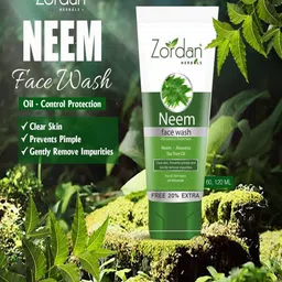 ZORDAN Set Of 6 Herbals Neem Face Wash - 60 ml Each image 2