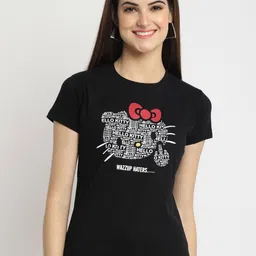 Dreambe Women Typography Printed T-shirt image 3