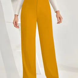 BAESD Women Relaxed Straight Leg High-Rise Trousers-picture-37