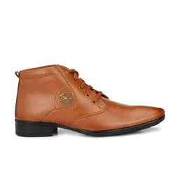 Hundo P Men Tan Solid Formal Boots image 4