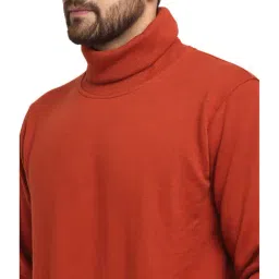 Club York Brown Regular Fit Full Sleeves Sweatshirt image 4