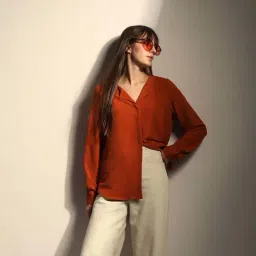 Vero Moda Rust Regular Fit Shirt image 4