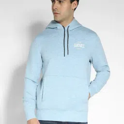 American Eagle Blue Regular Fit Hooded Sweatshirt-picture-26