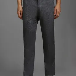 Louis Philippe Sport Men Printed Mid-Rise Slim Fit Trousers-picture-39