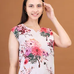 Moda Rapido Floral Print Crepe Top image 2