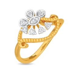 Kisna Diamond & Gold Jewellery Wane 14k (585) Diamond & Gold Ring For Women-picture-15