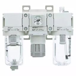 SMC G 1/8 FRL Assembly, None Dra inch, 5 μm Filtration Size, AC20-F01E-D-picture-41
