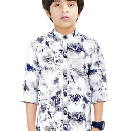 MADE IN THE SHADE Boys Floral Opaque Printed Casual Shirt-picture-6