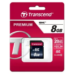 Transcend 8 GB SDHC SD Card, Class 10, TS8GSDHC10 image 2