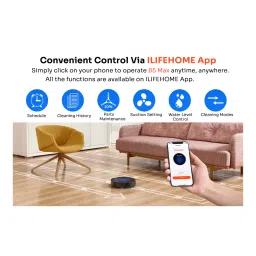 ILIFE B5 Max Robot Vacuum with Wi-Fi Support, Vacuum, Mop and Self-Charging image 4