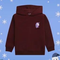 NUSYL Girls Printed Hooded Sweatshirt-picture-46