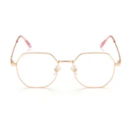 Royal Son Hexagonal Men Women Spectacles Frame Blue Ray Cut Lens - SF0019-C5 image 2