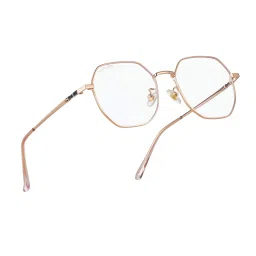 Royal Son Hexagonal Men Women Spectacles Frame Blue Ray Cut Lens - SF0019-C5 image 4