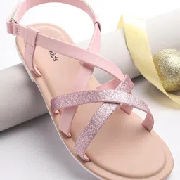Pine Kids Sandals with Velcro Closure- Pink-picture-15