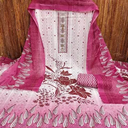 KALINI Embroidered Unstitched Dress Material image 2