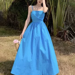 LULU & SKY Shoulder Straps Maxi Dress image 4