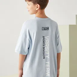 max Boys Typography Printed Extended Sleeves T-shirt image 3